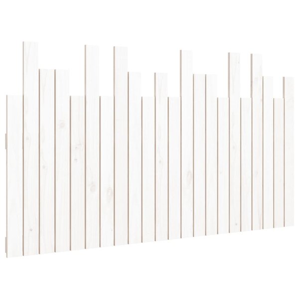 vidaXL Tête de lit murale Blanc 140x3x80 cm Bois massif de pin