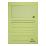 Paquet de 100 chemises à fenêtre SUPER 160g/m2 - 22x31cm - Vert clair EXACOMPTA