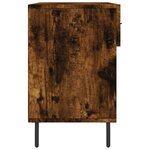 vidaXL Banc à chaussures chêne fumé 102x35x55 cm bois d'ingénierie