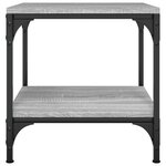 vidaXL Table basse Sonoma gris 50x50x40 cm Bois d'ingénierie