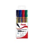 Pochette de 4 marqueurs permanent n850 pointe conique moyenne pentel