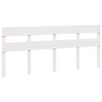 vidaXL Cadre de lit sans matelas blanc 200x200 cm bois massif de pin