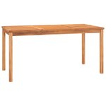 vidaXL Ensemble à manger de jardin 7 Pièces Bois de teck solide
