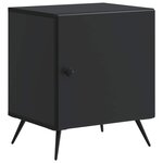 vidaXL Cabinet de chevet 2 Pièces Noir 43 x 34 5 x 50 cm