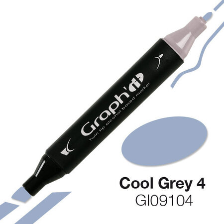 Marqueur à l'alcool Graph'it 9104 Cool Grey 4