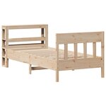 vidaXL Cadre de lit sans matelas 90x200 cm bois de pin massif