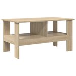 vidaXL Table basse Chêne Sonoma 90 x 50 x 45 cm Bois d'ingénierie