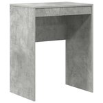 vidaXL Bureau avec tiroir avec étagère avec stockage 2 Pièces Gris béton