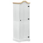 vidaXL Armoires Blanc 55 x 52 x 170 cm Pin massif