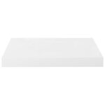vidaXL Étagère murale flottante 2 Pièces Blanc brillant 40x23x3 8 cm MDF