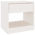 vidaXL Tables de chevet 2 Pièces Blanc 40x31x40 cm Bois de pin massif