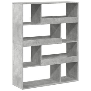 vidaXL Bibliothèque gris béton 100x33x125 5 cm bois d'ingénierie