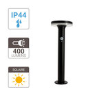 Borne led solaire  x2 détecteurs (crépusculaire / mouvement )  400 lumens