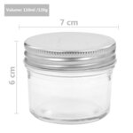 vidaXL 24 Pièces Pots à confiture avec couvercles argentés Verre 110 ml