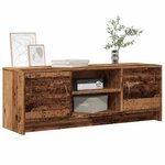 vidaXL Meuble TV vieux bois 102x30x37 5 cm bois d'ingénierie