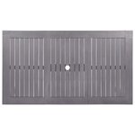 vidaXL Table de jardin Délavage gris 140x80x74 cm Bois d'acacia massif