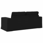 vidaXL Canapé Noir 182 x 80 x 82 cm tissu