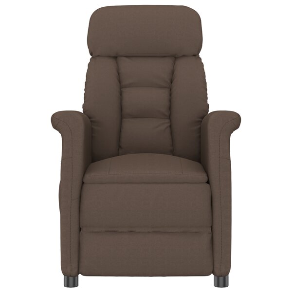 Fauteuil de massage vidaXL en microfibre marron