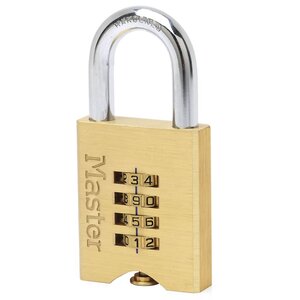 Master lock cadenas à combinaison laiton massif 50 mm 651eurd