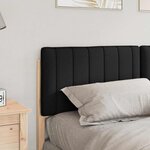 vidaXL Tête de lit capitonnée Marron et Noir 150 cm Pin massif