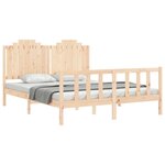 vidaXL Cadre de lit sans matelas 160x200 cm bois massif de pin