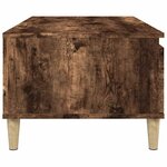 vidaXL Table basse Chêne fumé 90x50x36 5 cm Bois d'ingénierie