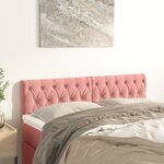 vidaXL Têtes de lit 2 Pièces Rose 80x7x78/88 cm Velours