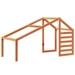 vidaXL Lit superposé avec toit cire marron 75x190cm bois massif de pin