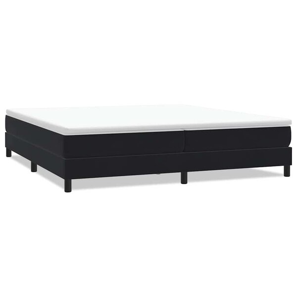 vidaXL Sommier à lattes de lit sans matelas noir 200x210 cm velours