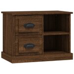 vidaXL Table de chevet chêne marron 60x35 5x45 cm
