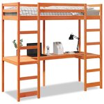 vidaXL Cadre de lit superposé sans matelas 90x190cm bois de pin massif