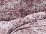 Parure de lit rose SOFRANO 260 x 240 cm
