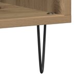 Cabinet d'enregistrement vidaXL Chêne Noir 84 5x38x89 cm Bois d'ingénierie