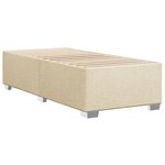 vidaXL Cadre de lit sans matelas crème 90x190 cm tissu