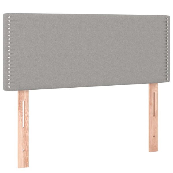 vidaXL Tête de lit Gris clair 100x5x78/88 cm Tissu