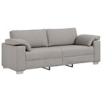 vidaXL Canapé avec coussin Gris nuage 219 x 77 x 82 cm tissu