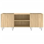 vidaXL Armoire à disques chêne sonoma 121x38x48 cm bois d'ingénierie