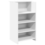vidaXL Bureau de réception blanc 55x50x103 5 cm bois d'ingénierie