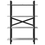 vidaXL Étagère Gris Sonoma 100 x 33 5 x 140 cm Bois d'ingénierie