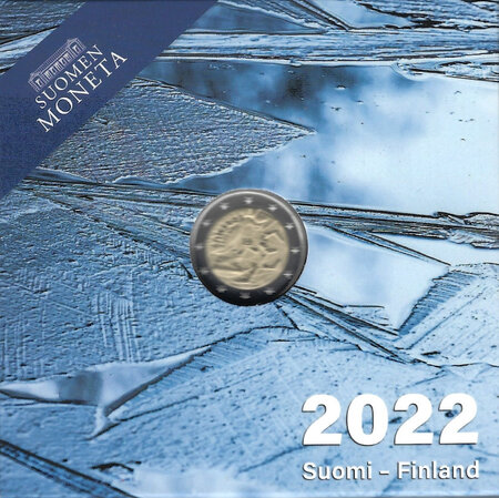 Monnaie 2 euros coffret be finlande erasmus 2022
