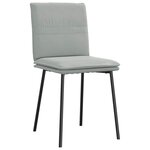 vidaXL Chaises à manger lot de 2 Gris clair Velours