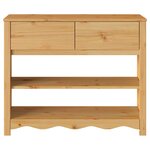 vidaXL Table console avec tiroir Drammen Chêne 89 5 x 37 x 73 cm