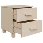 vidaXL Tables de chevet HAMAR 2Pièces Marron miel 40x35x44 5cm Bois