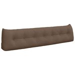 vidaXL Coussin de Dos Marron 200 x 24 x 50 cm tissu