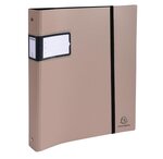 Classeur semi-rigide polypropylène 8/10e 4 anneaux 30mm Campus® Metal - A4, bleu EXACOMPTA