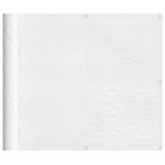vidaXL Écran de balcon blanc 90x800 cm 100  polyester oxford