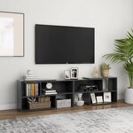 vidaXL Meuble TV Gris 149x30x52 cm Aggloméré