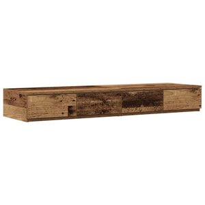 vidaXL Tiroirs de lit avec tiroir Bois ancien 120 x 36.5 x 16.5 cm