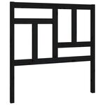 vidaXL Tête de lit Noir 95 5x4x100 cm Bois massif de pin