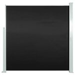 vidaXL Auvent latéral rétractable de patio 140x300 cm Noir